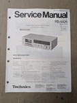 Technics RS-M26 Cassette Deck Silver Face Service Manual D-4938. Fixed Price $54.95.