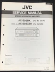Jvc AX-S95BK AX-S95XBK Amplifier Service Manual Original. Fixed Price $29.99.