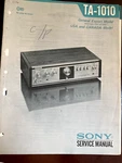 Sony TA-1010 TA1010 Service Manual **original** 116 9519. Fixed Price $17.99.