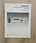 Panasonic Professional Digital Audio Tape Recorder SV-4100 Operating Instruction. Fixed Price $15.99.