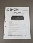 Denon Model DRW-830 Stereo Cassette Tape Deck Service Manual D-4774. Fixed Price $64.95.