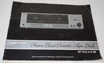 Realistic Stereo Dual Cassette Tape Deck SCT-70 Radio Shack Manual Only. Fixed Price $24.99.