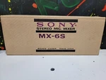 Sealed Sony MX-6S, Stereo Microphone Mixer Vintage Unit New Box Mint Htf Rare. Fixed Price $196.99.