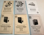 9 Dukane Filmstrip Projector, Viewer Operating Instruction Manuals Copies. Fixed Price $19.00.