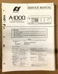 Sansui A-1000 Amplifier Service Manual *original*. Fixed Price $14.97.