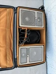 Vintage Hanimex Portable Stereopak Speaker System HSP430 Set Case A663. Fixed Price $19.96.