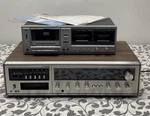 Fisher Cassette Deck CR-120 Receiver MC-4010. Fixed Price $349.00.