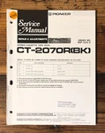 Pioneer CT-2070R Cassette Service Manual *original* #2. Fixed Price $19.97.