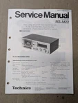 Technics RS-M22 Cassette Deck Service Manual D-4941. Fixed Price $54.95.