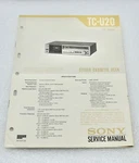 Original Vtg Oem Sony TC-U20 Service Manual Repair Stereo Cassette Deck 1981. Fixed Price $12.99.