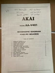 Akai AA-V401 Service Manual (schematics/pc Boards) **original**. Fixed Price $14.49.