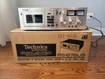 Technics RS-676US Cassette Tape Deck Original Box And Paperwork Multi Voltage. Fixed Price $195.00.
