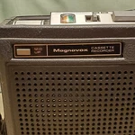 Magnavox 1V9036 Cassette Recorder Player With Pop Up Mic - Untested For Parts. Fixed Price $18.99.