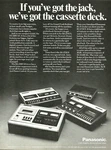 1971 Panasonic Stereo Cassette Deck RS-256UAS RS-275US RS272US Vintage Print Ad. Fixed Price $9.87.