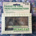 Intraclean Cassette Tape Head Demagnetizer Model D-501 Open Box Battery Bad. Fixed Price $69.99.