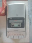 Nos Radioshack Portable Cassette Recorder, Silver (14-1128). Fixed Price $35.00.