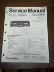 Original Technics Service Manual For The RS-D510W Cassette Deck Repair. Fixed Price $10.48.