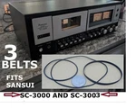 Fits Sansui SC-3000 And SC-3003 Cassette Deck (3 Belts) Nice New!!. Fixed Price $14.52.