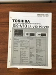 Toshiba SK-V10 SA-V10 PC-V10 Receiver Service Manual *original*. Fixed Price $13.97.