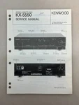 Kenwood KX-5550 Original Service Manual Free Shipping. Fixed Price $14.00.