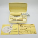 Vtg Sears Roebuck Manicurist Electric Manicure Set Mcm 663.7702 Nail Care Kit. Fixed Price $29.95.