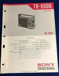 Original Sony TR-6500 / Radio Service Manual -- BB2. Fixed Price $14.95.