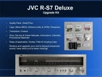 Jvc R-S7 Receiver Deluxe Upgrade Kit Genuine Parts Restoration Guarantee. Fixed Price $69.95.