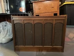 Sears Silvertone Solid State Stereo Console Am/fm Record Player. Fixed Price $98.00.