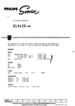Service Manual Guide For Philips El 6426. Fixed Price $9.92.