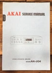 Akai AM-U04 Amplifier Service Manual *original*. Fixed Price $19.97.