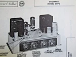 Grommes 60PG Amplifier Photofact. Fixed Price $7.50.
