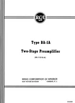 Rca BA-1A Tube Microphone Preamp Instruction Manual Reprint + Schematic MI-11218. Fixed Price $9.99.