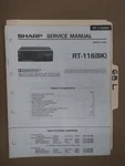 Sharp RT-116 Bk Service Manual Original Factory Repair Book Stereo Tape Deck. Fixed Price $19.99.