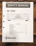 Sherwood DD-4030C Cassette Service Manual *original*. Fixed Price $24.97.