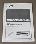 Jvc Stereo Cassette Deck Model KD-D50A/B/C/E/J/U Service Manual D-3601. Fixed Price $64.95.