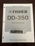 Fisher DD-350 Stereo Cassette Deck Service Manual Vintage Oem Diagrams. Fixed Price $13.99.