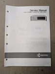 Kyocera D-811 Stereo Cassette Tape Deck Service Manual D-4950. Fixed Price $64.95.