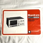Sankyo Operation Manual Stereo Tape Deck STD-1700 Booklet Vintage 1970S. Fixed Price $9.79.