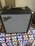 Fender Rumble Solid State Combo Bass Amplifier, 25W, 1 Speaker (excellent). Fixed Price $120.00.