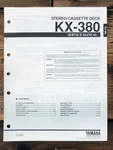 Yamaha KX-380 Cassette Service Manual *original*. Fixed Price $19.97.