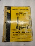 Hyster Part List Book Instruction Manual Challenger RC-100 150 160 Sc 180 Tc 200. Fixed Price $361.35.