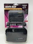 Vintage Rhapsody Portable Cassette W/headphones, Carrying Case, Sealed New. Fixed Price $28.00.