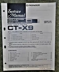**original** Pioneer CT-X9 Cassette Tape Deck Service Manual. Fixed Price $10.00.