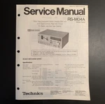 Technics RS-M04A Cassette Deck Original Service Manual 1981. Fixed Price $12.99.