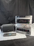 Aiwa CX-NA70 Compact Disc Dual Cassette Am/fm Stereo System With Remote. Fixed Price $90.00.