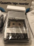 Vintage Centennial Slimline Cassette Tape Recorder With Built-in Power PR86. Fixed Price $49.95.