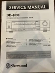 Sherwood DD-1030 DD1030 Dual Cassette Deck Service Manual **original**. Fixed Price $18.99.