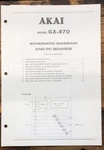 Akai GX-R70 Cassette Schematic Manual *original*. Fixed Price $14.97.