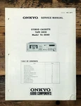 Onkyo TA-2040 Cassette Service Manual *original*. Fixed Price $19.97.