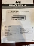 Jvc KD-V200A KDV200 Repair Service Manual From The Usa **original**. Fixed Price $13.99.